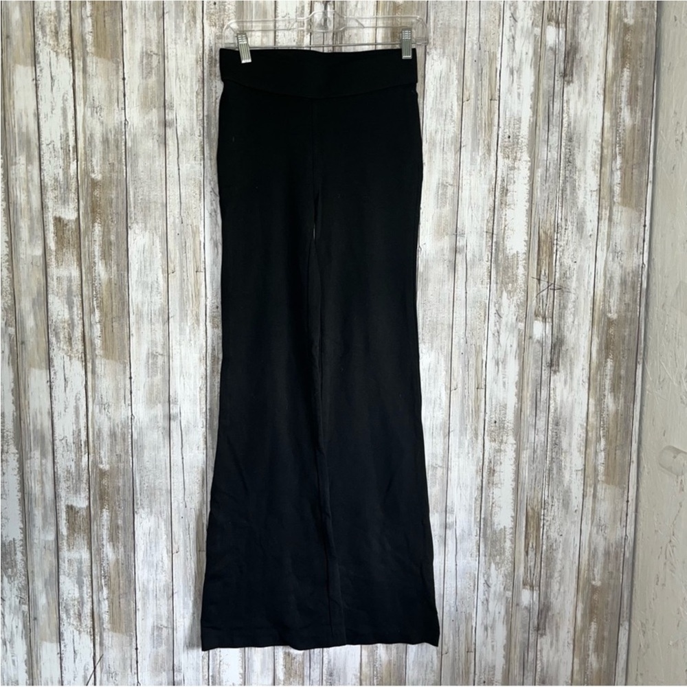 Lauren Ralph Lauren Black Wide Leg Pull On Pants - Picture 1 of 5